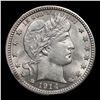 Image 2 : 1914-p Barber Quarter 25c Grades Choice Unc