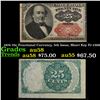 Image 1 : 1874 25c Fractional Currency, 5th Issue, Short Key Fr-1309  Grades Choice AU/BU Slider