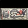 Image 2 : ***Auction Highlight*** Very Cool Tim Prusmack Money Art 1865 $2 "Lazy Duce" National Bank Note #51/