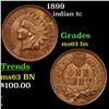 Image 1 : 1899 Indian Cent 1c Grades Select Unc BN