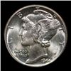 Image 2 : 1944-p Mercury Dime 10c Grades Choice Unc