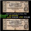 Image 1 : 1864 $10 Confederate Note, T68 Grades AU Details
