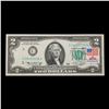 Image 2 : 1976 $2 Federal Reserve Note 1st Day of Issue, with Stamp Grades Gem CU