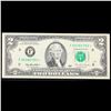 Image 2 : **Star Note** 1995 $2 Federal Reserve Note (Atlanta, GA) Grades Choice AU/BU Slider