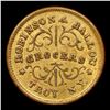 Image 3 : 1863 Robinson & Ballou Brass Troy New York Civil War Token 1c Grades Select Unc RB