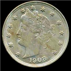 1908 Liberty Nickel Choice+ Uncirculated (COI-3391)
