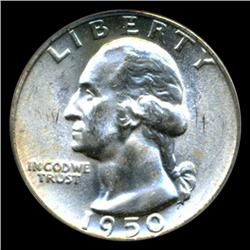1950 Washington 25c Quarter Coin Graded PCGS MS65 (COI-5313)