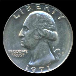 1971D Washington 25c Quarter Coin Graded MS67 (COI-5375)