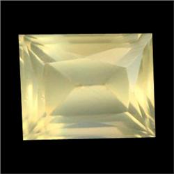 2.35ct Baguette Cut Natural Yellow Golden Glow Unheated Andesine VVS Appraisal Estimate $76 (GEM-163