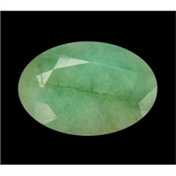 4.90ct Green Oval Cut Natural Green Zambian Emerald Excellent Appraisal Estimate $274 (GEM-16350)