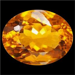 23.75ct Stunning Oval Orange Citrine Gemstone FLAWLESS Appraisal Estimate $712 (GEM-16544)