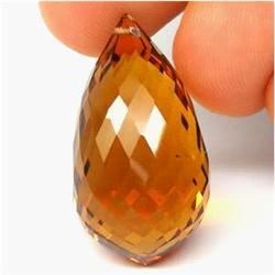 23.25ct Charming Briolette Orange Citrine (GEM-16582)