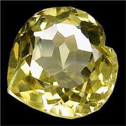 35.65ct Valuable Heart Yellow Citrine FLAWLESS Appraisal Estimate $713 (GEM-16823)