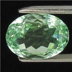 10.45ct Natural Deep Patroke Green Kunzite Oval VVS Appraisal Estimate $1066 (GEM-18554)