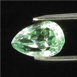 4.65ct Natural Deep Patroke Green Kunzite Pear VVS Appraisal Estimate $474 (GEM-18572)
