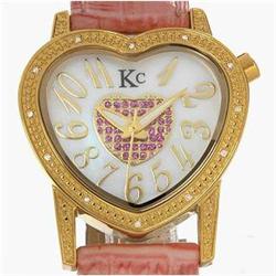 New Techno Com Diamond Bezel Ladies Watch Retail $2,495 (WAT-123) (WAT-123)