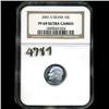 Image 3 : 2001S Silver Roosevelt Dime Graded NGC PR69 DCAM (COI-4789)