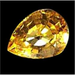 .4Ct Superb Pear Bright Yellow Sapphire VVS HEATED ONLY (GEM-18826D)
