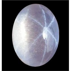 6.1ct Blue Sky Diffusion 6 Ray Star Sapphire Cabochon (GEM-18905)