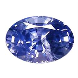 1.15ct Natural Purplish Blue Ceylon Sapphire Oval Facet VS/SI HEATED ONLY (GEM-18936)