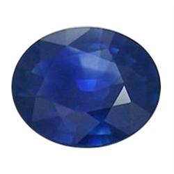 1.01ct Natural Royal Blue Ceylon Sapphire Oval Facet VVS HEATED ONLY (GEM-18940)