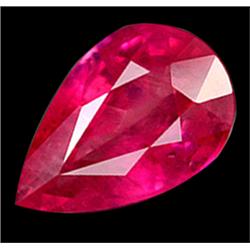 .75ct Pear Cut Mozambique Pink Red Ruby VS (GMR-0627E)