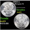 Image 1 : 1882-s Morgan Dollar $1 Grades GEM Unc