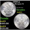 Image 1 : 1886-p Morgan Dollar $1 Grades Choice+ Unc