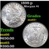 Image 1 : 1898-p Morgan Dollar $1 Grades GEM+ Unc