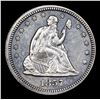 Image 2 : ***Auction Highlight*** 1857-p Seated Liberty Quarter 25c Graded ms64 PL BY SEGS (fc)