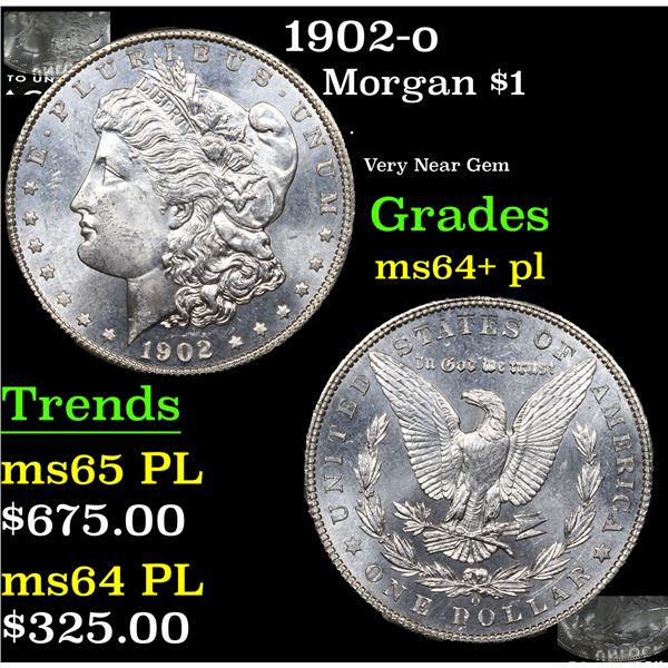 1902-o Morgan Dollar $1 Grades Choice Unc+ PL