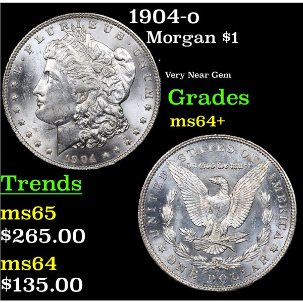 1904-o Morgan Dollar $1 Grades Choice+ Unc