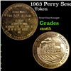 1963 Perry Sesquicentennial Erie PA 50c Trade Token Grades GEM Unc
