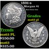 Image 1 : 1891-s Morgan Dollar $1 Grades Select Unc PL