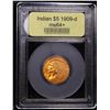 Image 4 : ***Auction Highlight*** 1909-d Gold Indian Half Eagle $5 Graded Choice+ Unc BY USCG (fc)