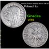 1932(w) Poland 2 Zlote Silver KM-20 Grades vf++