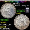 ***Auction Highlight*** 1877-s Seated Liberty Quarter 25c Graded ms65 BY SEGS (fc)