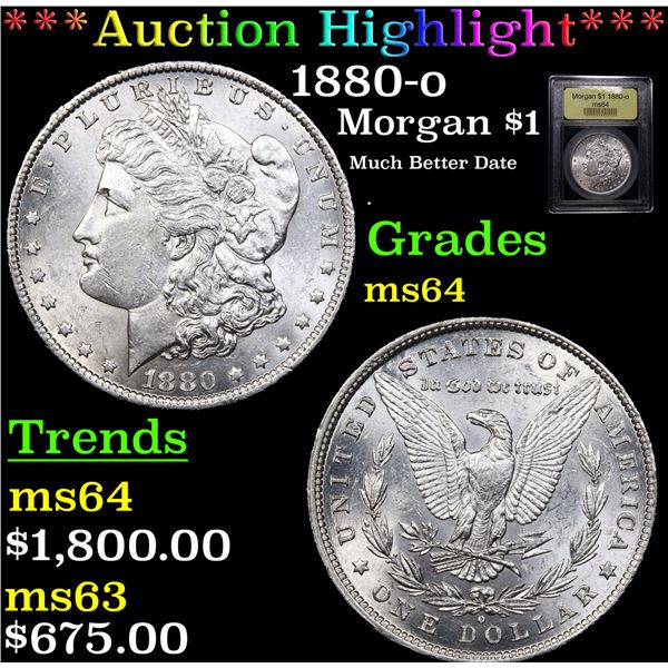 ***Auction Highlight*** 1880-o Morgan Dollar $1 Graded Choice Unc By USCG (fc)
