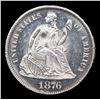 Image 2 : ***Auction Highlight*** 1876-cc Seated Liberty Dime TOP POP! 10c Graded ms66 PL BY SEGS (fc)