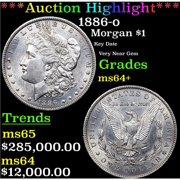 ***Auction Highlight*** 1886-o Morgan Dollar $1 Graded Choice+ Unc By USCG (fc)