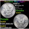 Image 1 : ***Auction Highlight*** 1886-o Morgan Dollar $1 Graded Choice+ Unc By USCG (fc)