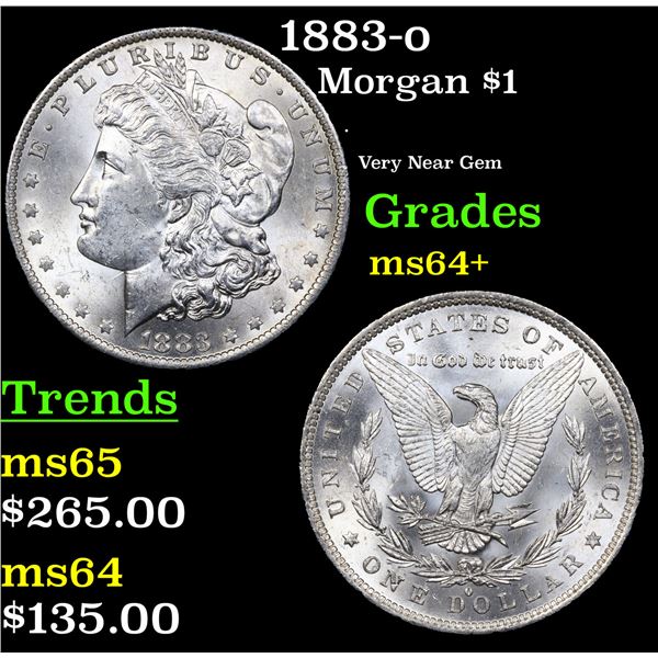 1883-o Morgan Dollar $1 Grades Choice+ Unc