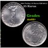 1964 Turkey 25 Kurus KM-892.2 Grades GEM++ Unc