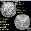 Image 1 : 1898-p Morgan Dollar $1 Grades Choice+ Unc