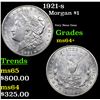 Image 1 : 1921-s Morgan Dollar $1 Grades Choice+ Unc
