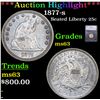***Auction Highlight*** 1877-s Seated Liberty Quarter 25c Graded ms63 BY SEGS (fc)