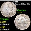 1831 Capped Bust Half Dollar 50c Grades xf+