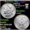 Image 1 : ***Auction Highlight*** 1901-p Morgan Dollar $1 Graded Select Unc BY USCG (fc)