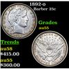 Image 1 : 1892-o Barber Quarter 25c Grades Choice AU