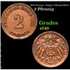 1911F Germany - Empire 2 Pfennig KM-16 Grades xf